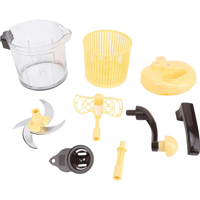 Keukenmachine met Filtermand 2500ml Stille Drie Versnellingen Multifunctionele Handmatige Vleesmolen beige