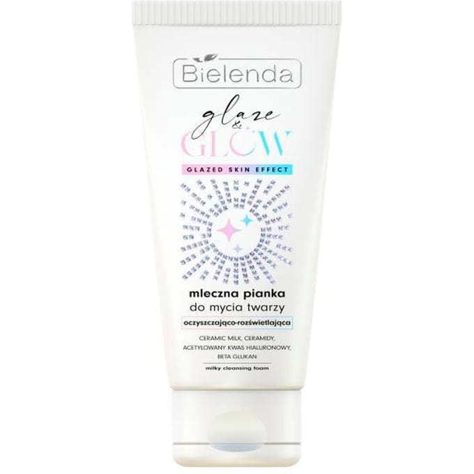 Bielenda GLAZE &amp; GLOW Milky Face Wash Foam 135 ml