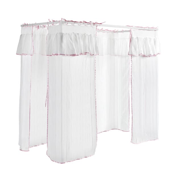 LUCEVI - Amori Set van Gordijnen - Wit/ Roze