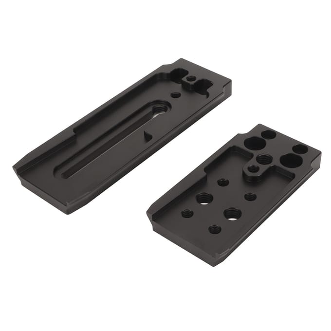 L-vormige snelkoppelingsplaat Verticaal Horizontaal Schakelen Aluminiumlegering Camera Snelkoppelingsplaat voor 80D 5D D800 black