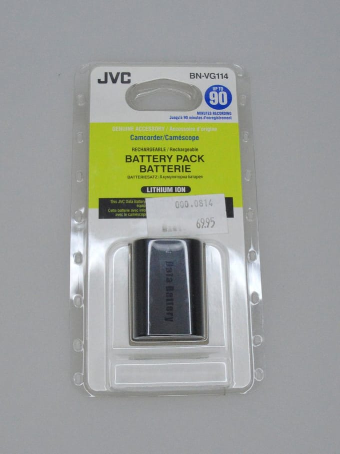 JVC BN-VG114 Lithium-Ion (Li-Ion) 1400mAh 3.6V oplaadbare batterij/accu