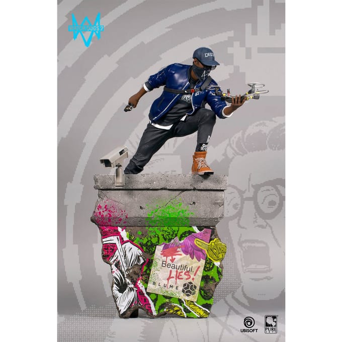 PureArts Watch Dogs 2 Hacktivist Marcus 1:4 Scale Statue
