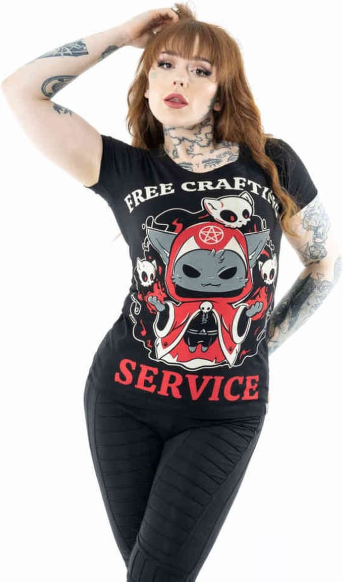 Cupcake Cult - Crafting Services Dames Tshirt - S - Zwart
