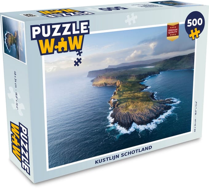 Puzzel Kustlijn Schotland - Legpuzzel - Puzzel 500 stukjes