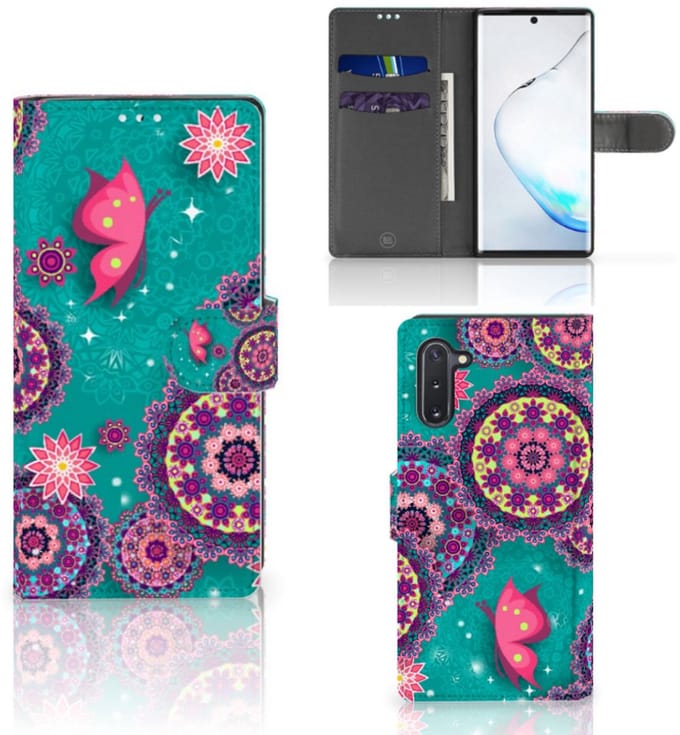 Samsung Galaxy Note 10 Hoesje Cirkels en Vlinders