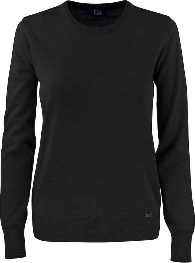 Cutter & Buck Kennewick Crewneck Dames 355407 - Zwart - XL