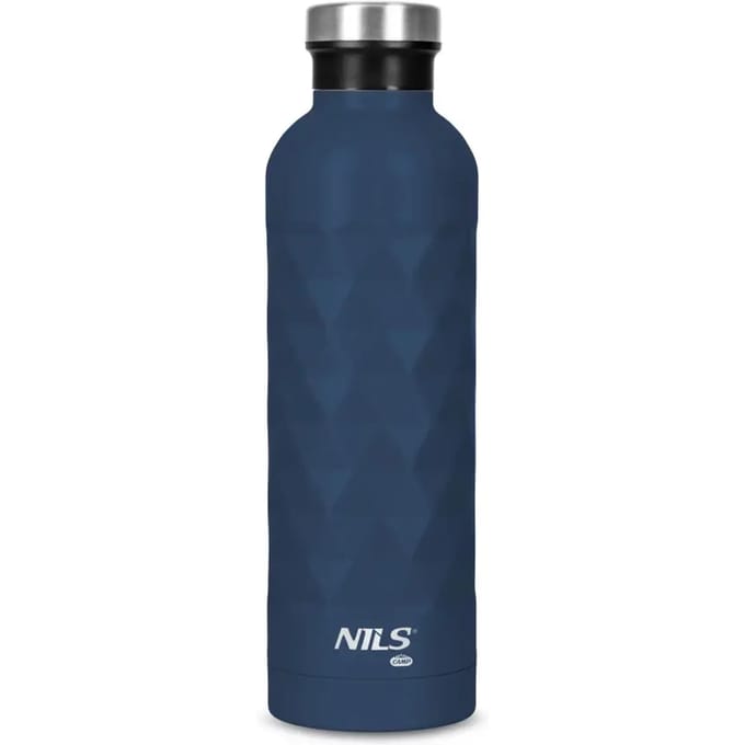 NILS CAMP NC3805 - Thermosfles - 750 ml - Blauw - Roestvrij staal
