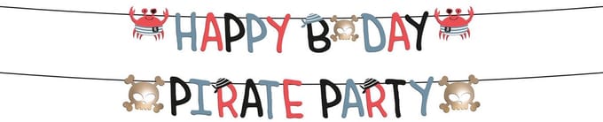 Letterslinger Set - Pirate Party - 1,5 meter