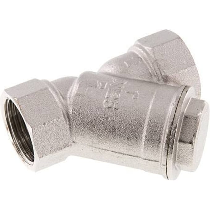 G 1'' Vernikkeld Messing Y-filter 0.5 mm Maaswijdte 20 Bar NBR - SLBN-100