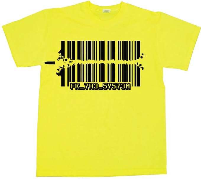 Hybris Fuck The System T-shirt SH-1-15235-H23-4