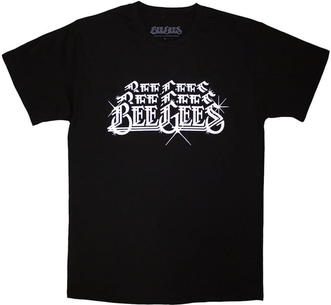 Bee Gees - Stacked Logo Heren T-shirt - S - Zwart
