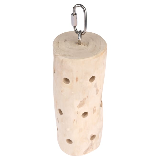 TIAKI Foraging rol van Java hout Vogelspeelgoed 6x6x22cm