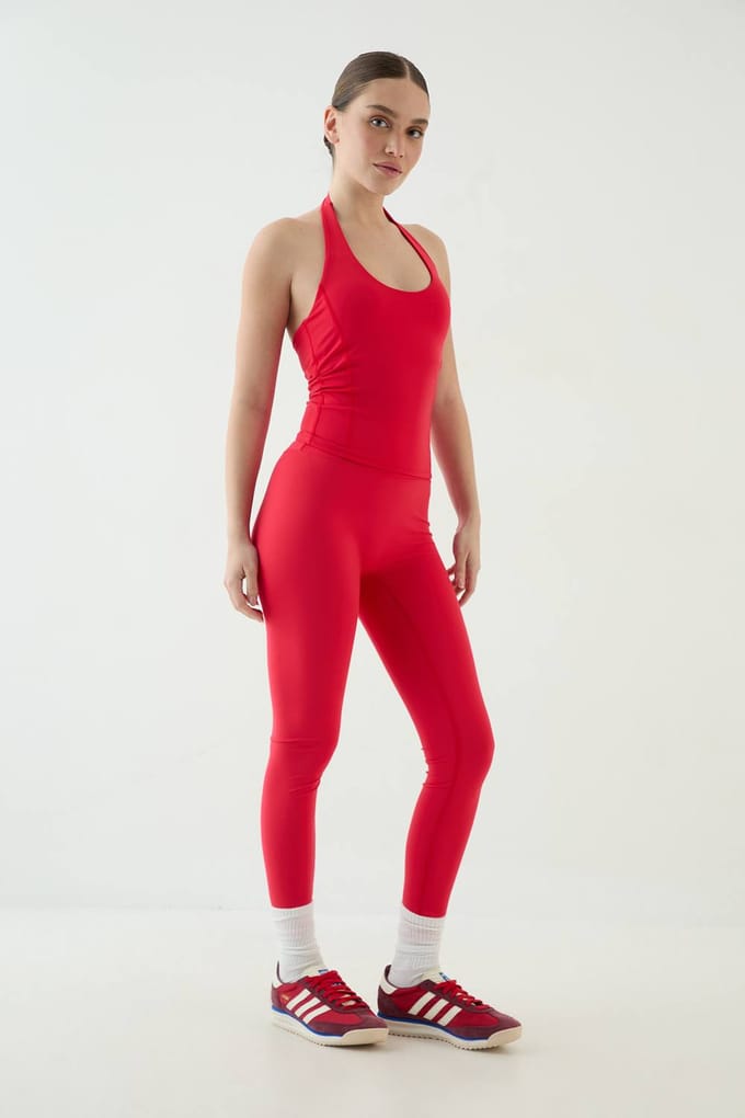 Dames Dsgn Studio Sculpt Hoge Taille Legging | Chilli | Maat: Large