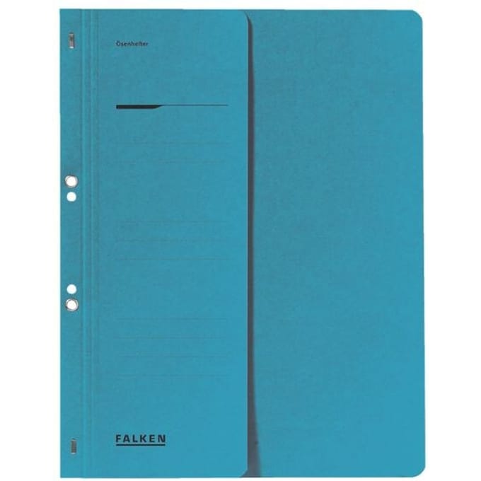FALKEN ringhechtmap, voor A4, halve kaft, 1 stuk, blauw