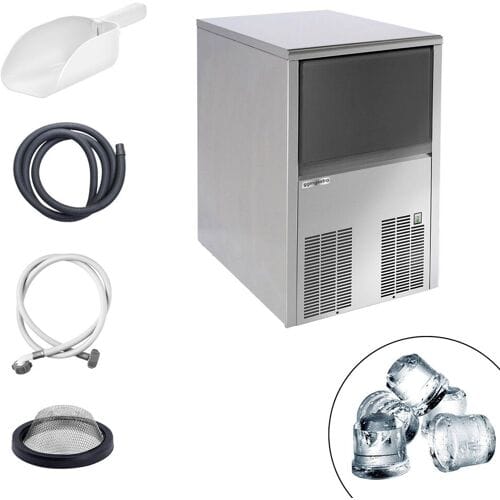 GGM Gastro IJsblokjesmachine - cilinder - 41 kg/24 h zilver