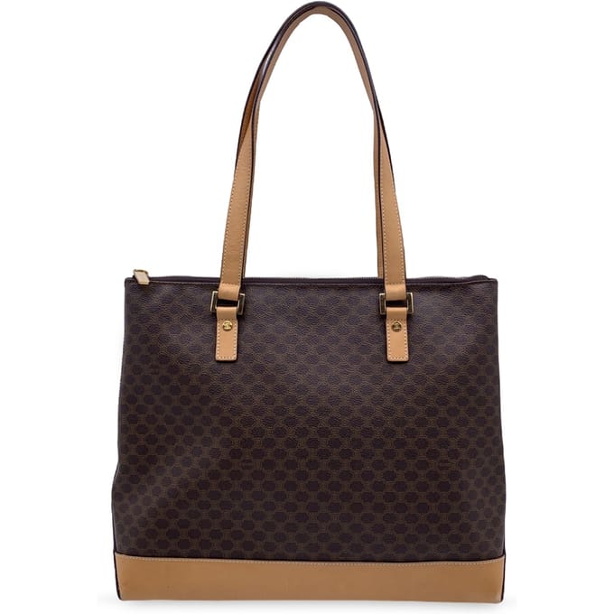 Celine Vintage Katoenen Tote Bag Macadam