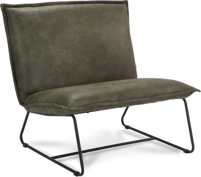 Icon Living - Fauteuil Coco - 1.5 zits - Stof Rawhide Groen - Gun Color Frame
