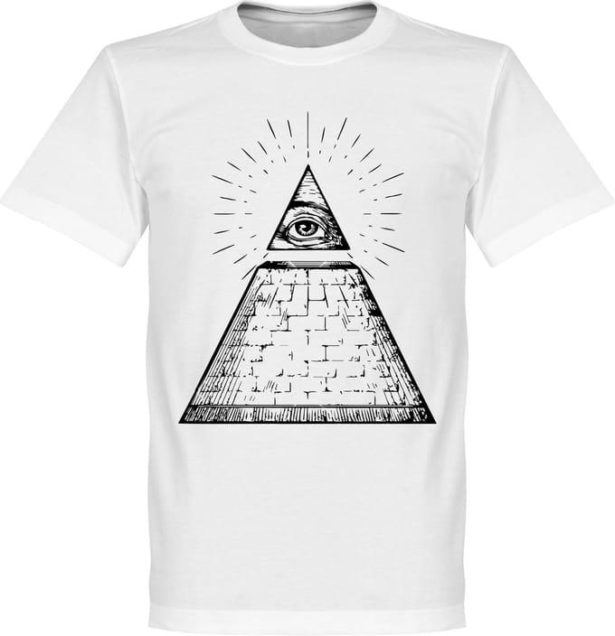 Alziend Oog T-Shirt - Wit - L