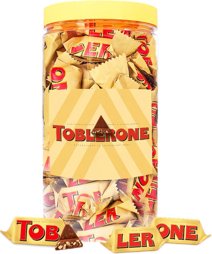 Toblerone Tiny - melkchocolade met nougat, amandel en honing - 500g