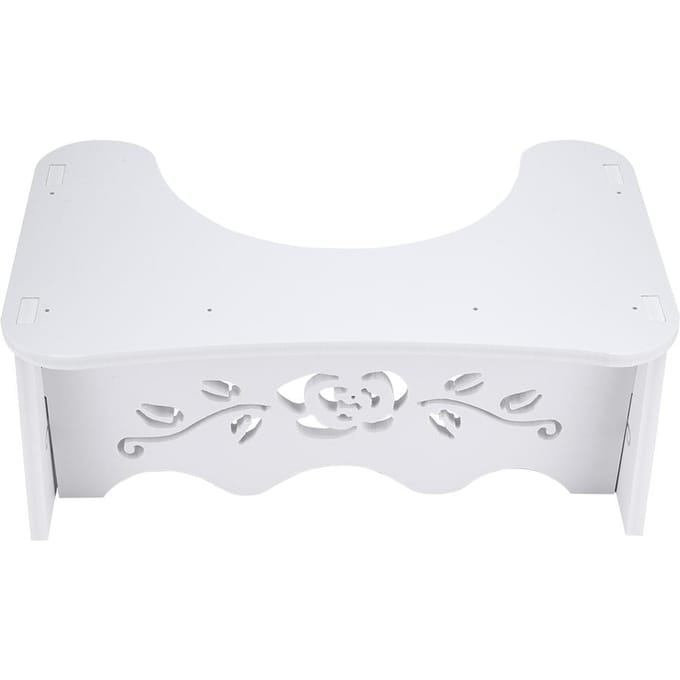 Tabouret de toilette squat blanc Tabouret de toilette squat de salle de bain 7 pouces White white