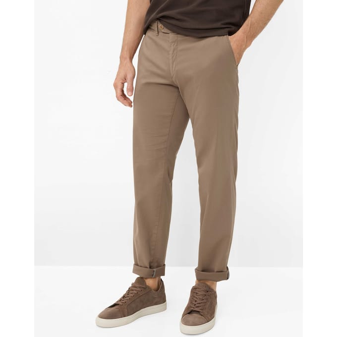 Eurex Heren Chino  Style JOE EARTH, bruin, maat 52