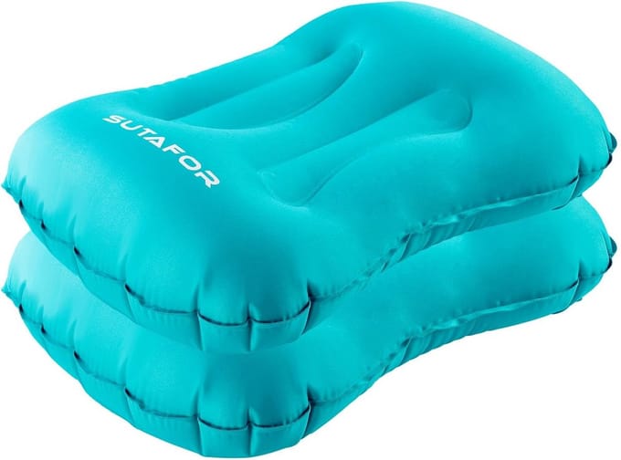 Opblaasbaar Kampeerkussen Ergonomisch Lichtgewicht voor Backpacking en Strand - 2 Stuks