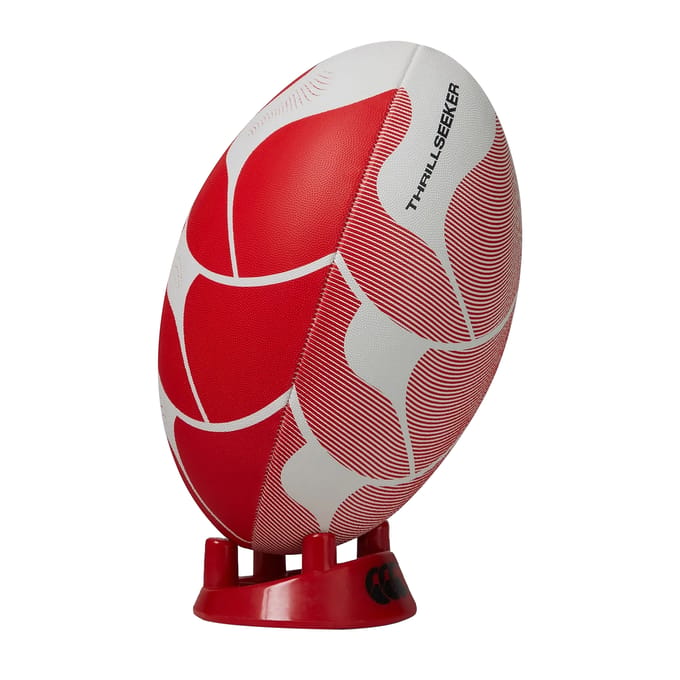 Canterbury Thrillseeker Rugbybal Spelen (Wit/rood)