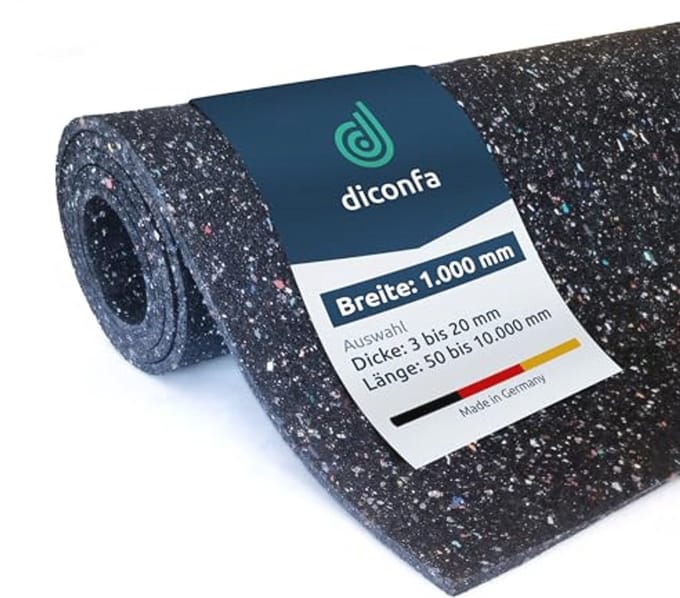 Bouwbeschermingsmat 1000mm breed - Rubbermat voor Bouw - 5mm dikte - op maat gesneden