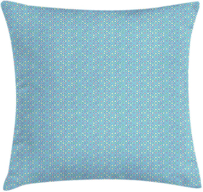 ABAKUHAUS Orient Kussenhoes – 40x40 cm – Hemelblauw/Multicolor