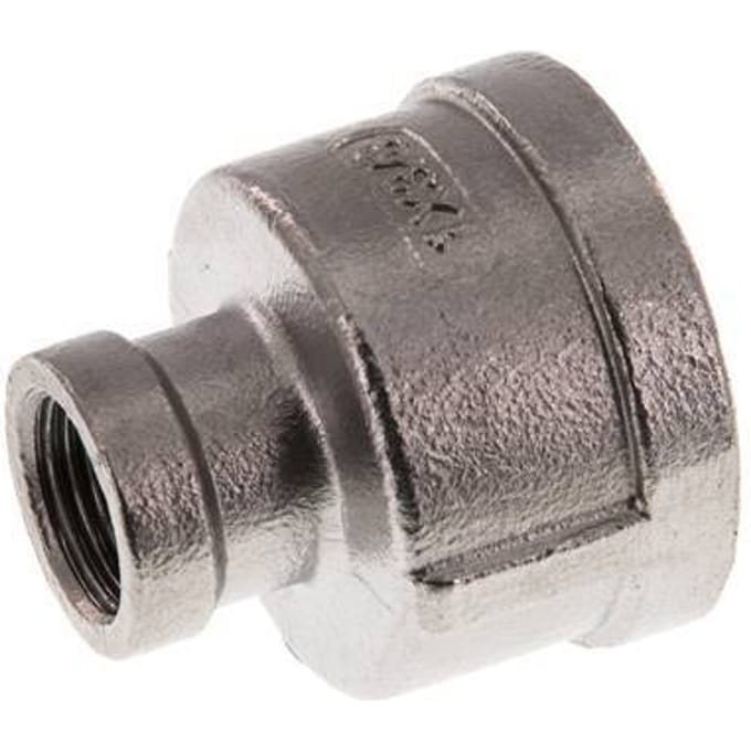 Rp 1'' x Rp 3/8'' RVS Ronde Sok 16 Bar