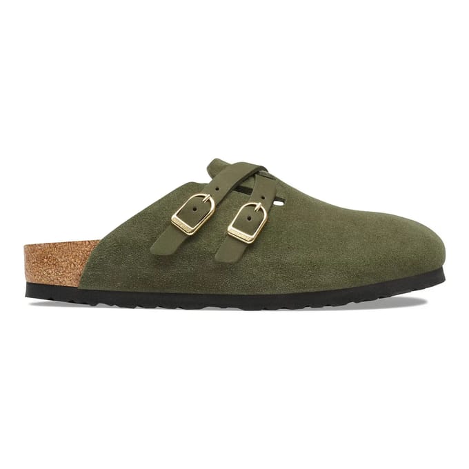 Leren damesklompen Birkenstock Blair Suede