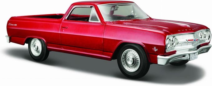 Maisto CHEVROLET EL CAMINO 1965 rood schaalmodel 1:24