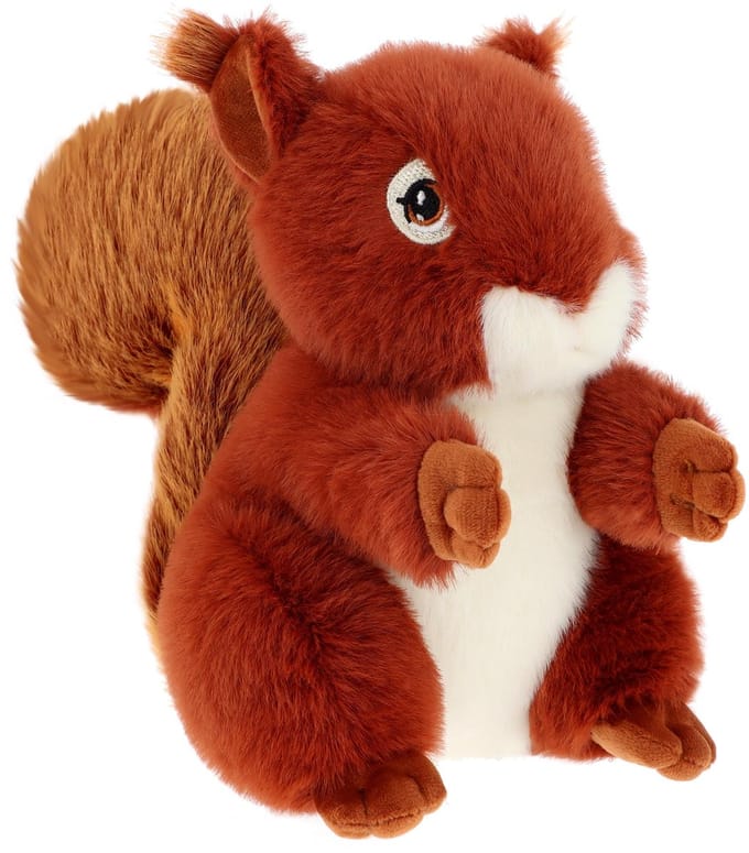 Keeleco rode eekhoorn knuffel - 15 cm - dierenknuffels