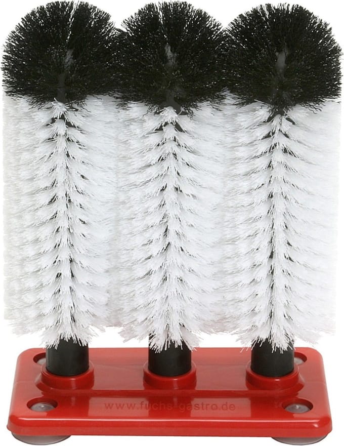 Glazenborstel, Glazenwasborstel Profis - GR-3 - 3 x 24 cm