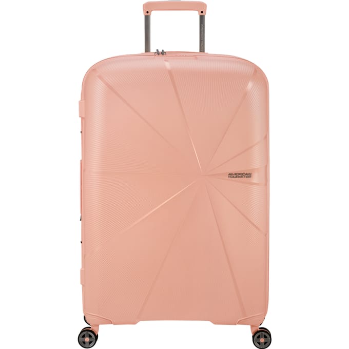 American Tourister trolley Starvibe Spinner 77 / 28 EXP TSA Peach abrikoos 84cm