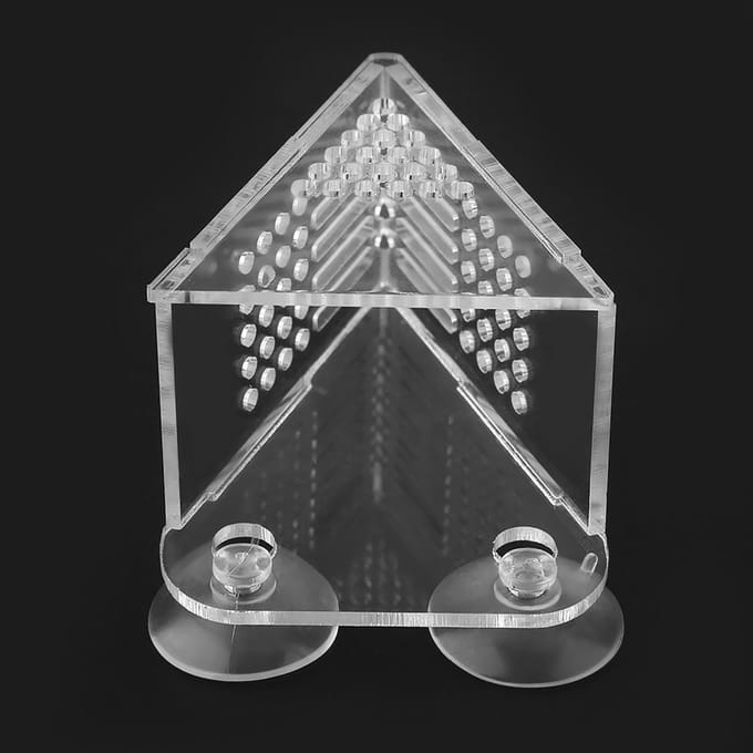 Nourrisseur d'aquarium sûr et durable avec ventouses pour vers de vase, artémias white