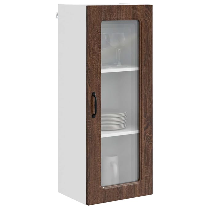 vidaXL - Vaatwasserpaneel - KALMAR - Bruin - Eiken - 40 - x - 31 - x - 100 - cm