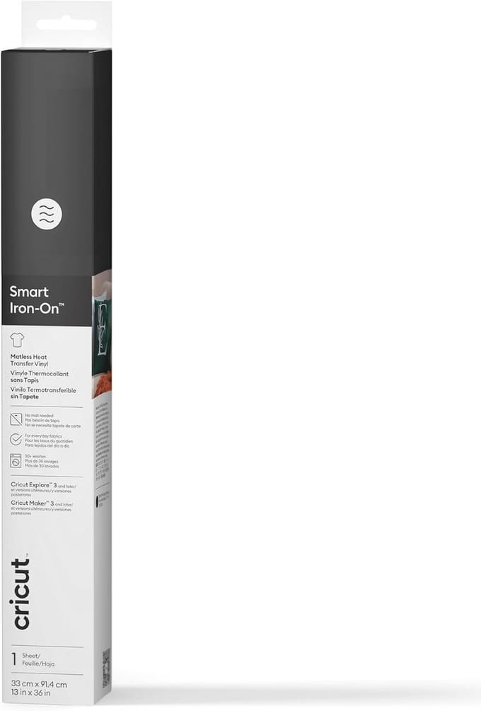 Zwarte Strijkemblemen Iron-On voor Textiel - 33x91 cm - Zonder Mat Snijden