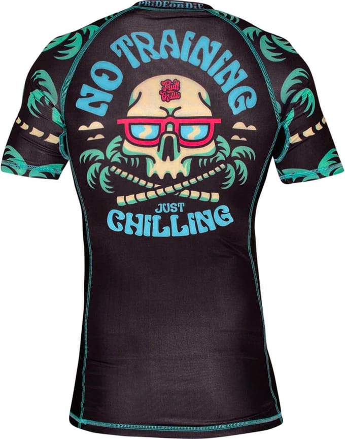 PRiDE or DiE Rash Guard No Training Zwart - M