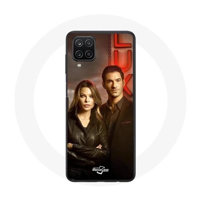 Samsung Galaxy A12 hoesje Chloe Decker en Lucifer Morningstar