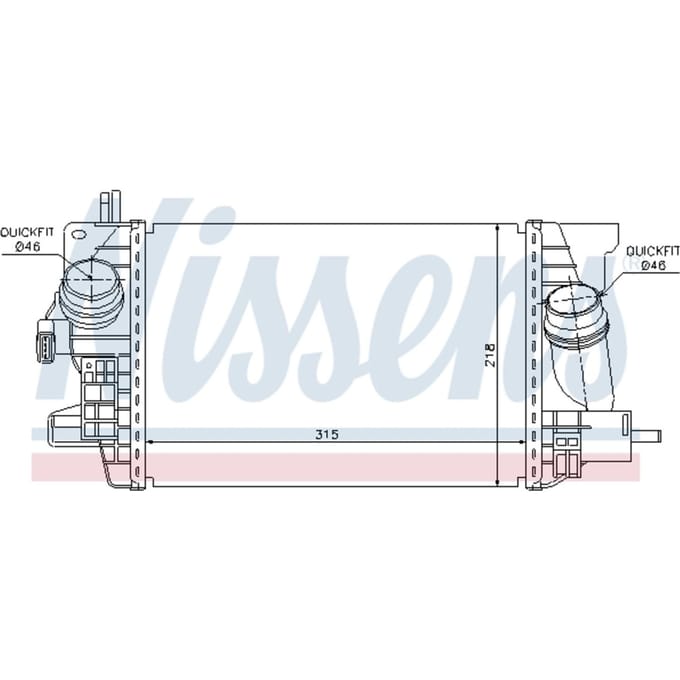 Intercooler NISSENS 96574