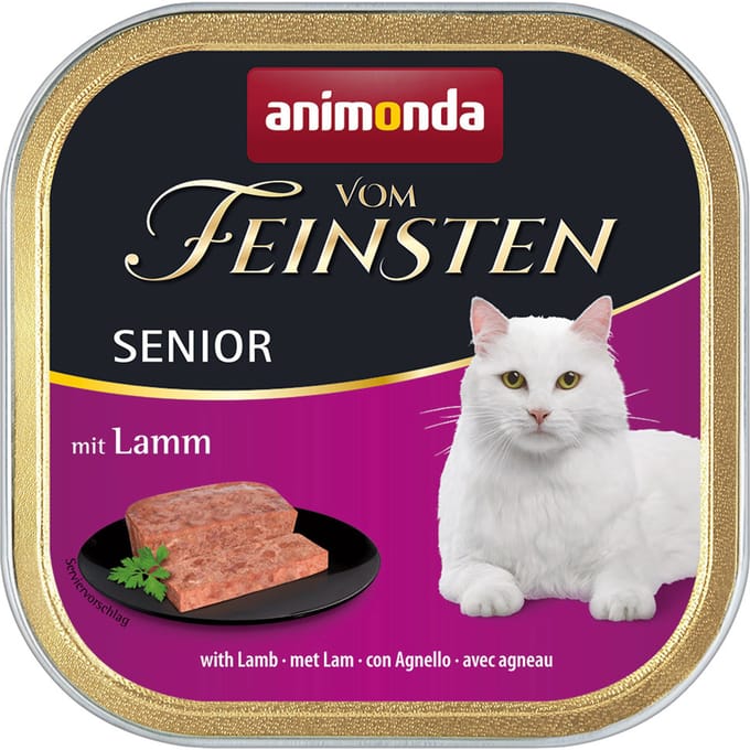 6x100g Senior met Lam animonda Vom Feinsten Kattenvoer