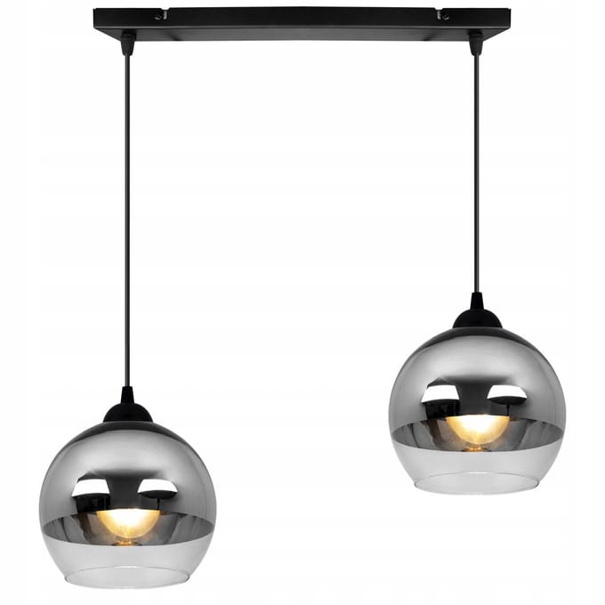 Hanglamp Bergen Glas Chroom/Transparant E27 - Stijlvolle Sfeerverlichting