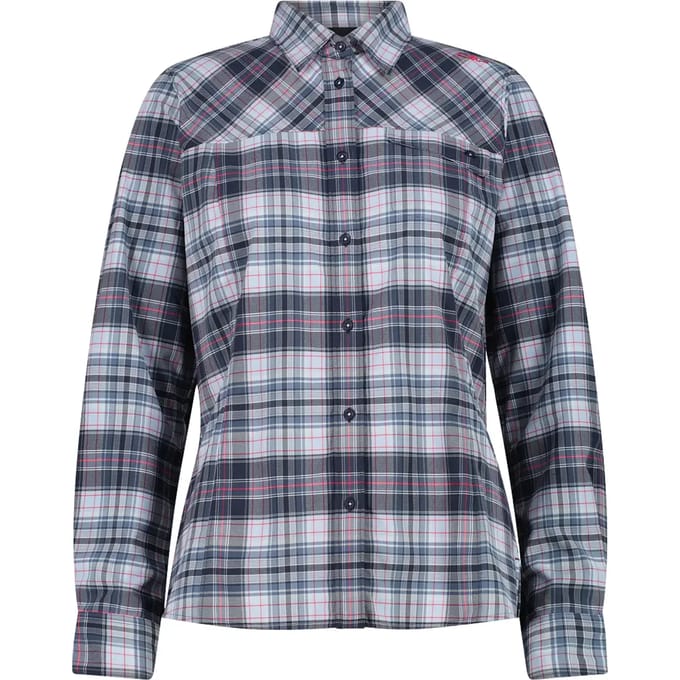 Dames lange mouwen geruit shirt CMP