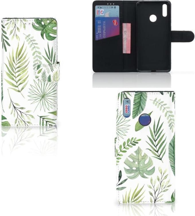 Huawei Y7 (2019) Hoesje Leaves
