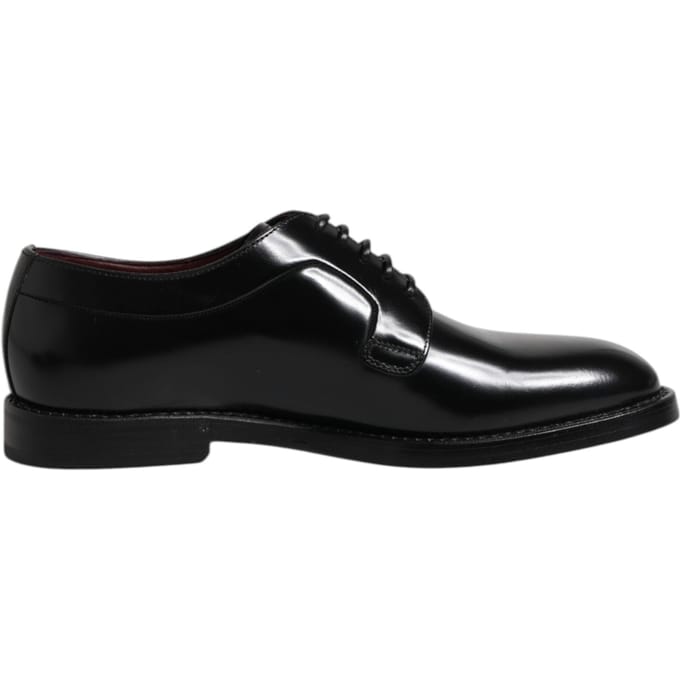 Dolce & Gabbana Zwarte Kalfsleren Veterschoenen Derby
