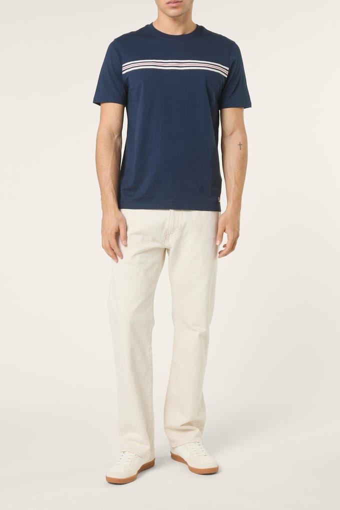 FILA Diecimo Regular Heritage Tape T-shirt Black Iris Taglia: M | Magliette basic Outlet | Uomo | Nero