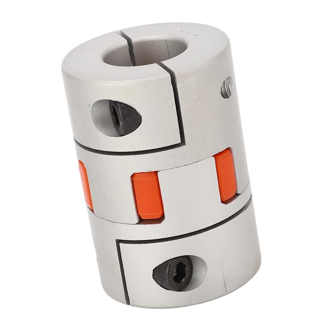 Aluminium Pruim Flexibele Askoppeling 22mm Diameter Connector Koppeling voor Servomotor 3D-printer CNC-machine white
