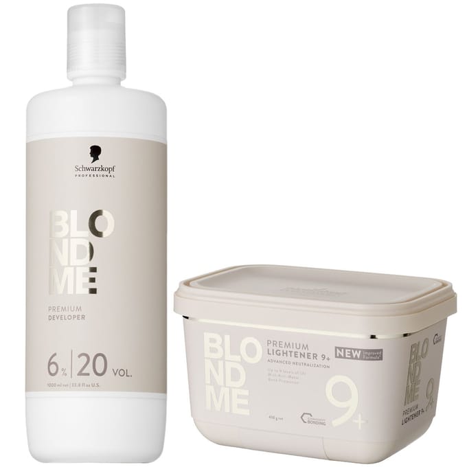 Schwarzkopf BlondMe Premium Lightener 450gr + Premium Developer 6% 1000ml