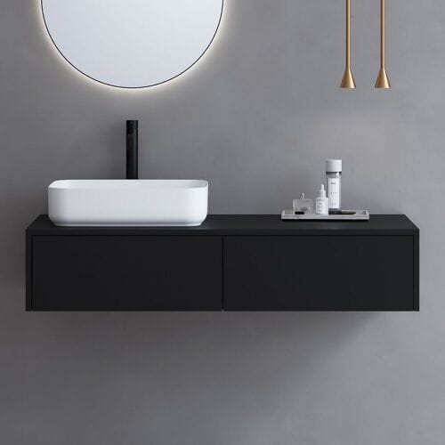 Megabad Profi Collection Art washbasin console 120 cm with 2 drawers 21MF1004120I